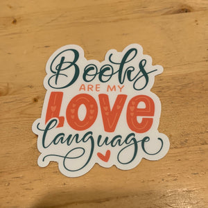 Books are my Love Language Sticker