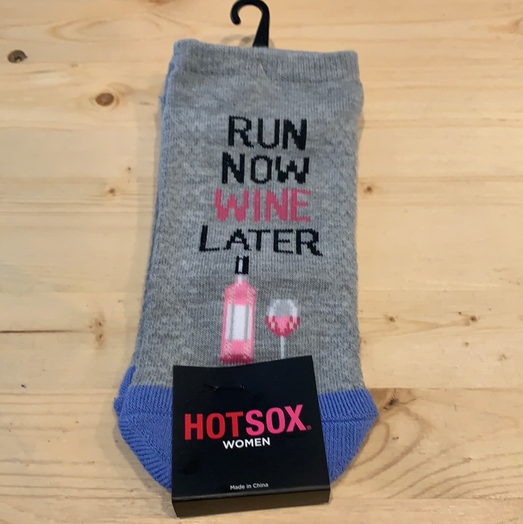 Run Now Wine Later Women's HotSox