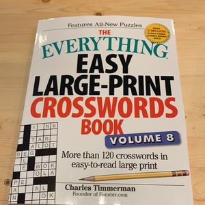 The Everything Easy Large Print Crosswords Book