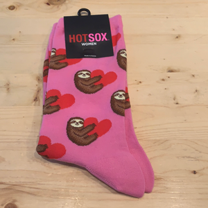 Sloth Love Women's HotSox - Pink