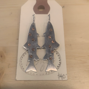 Spotted Trout Dangles Copper on Sterling DANG 0036