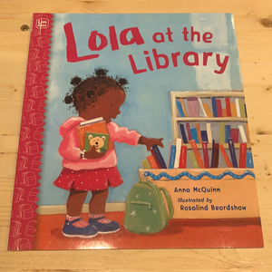 Lola at the library