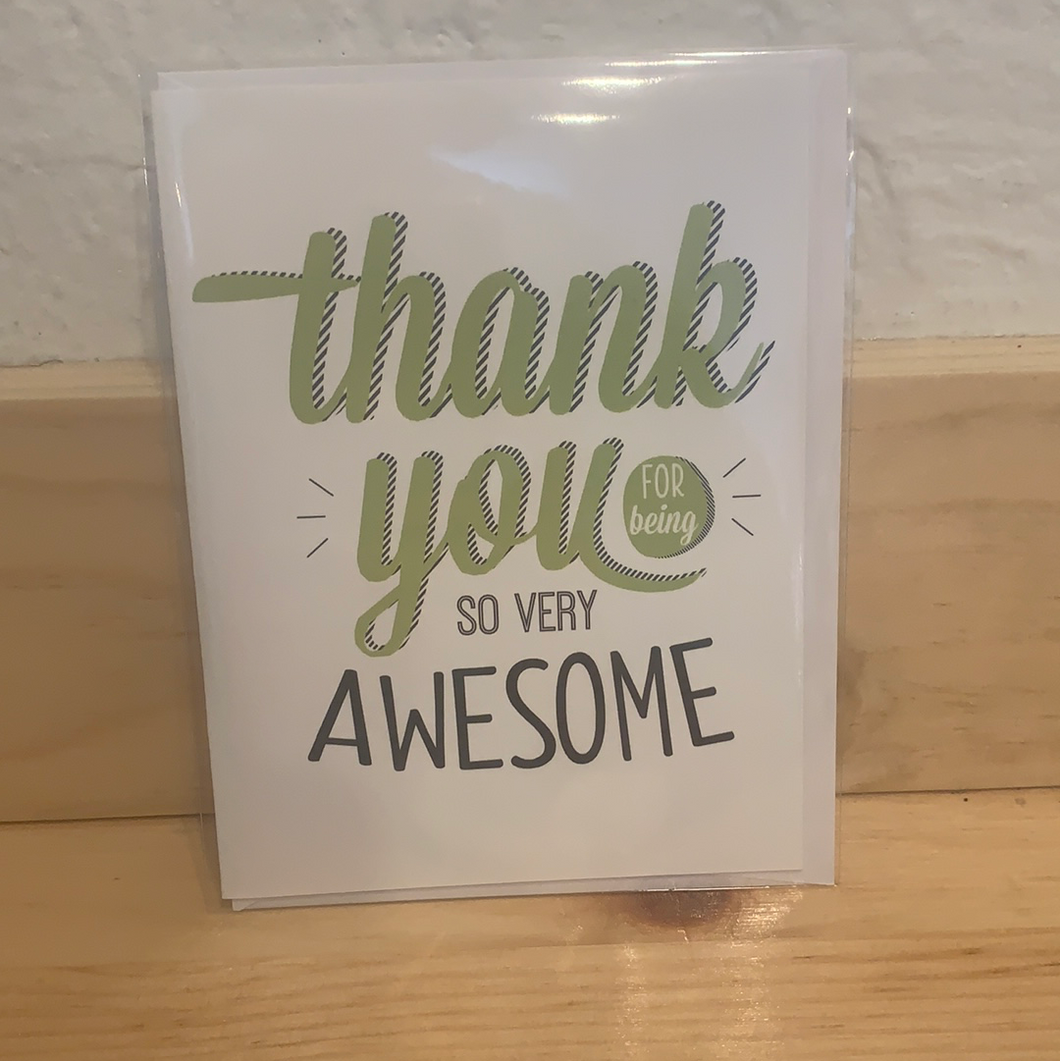 Thank You For Being So Very Awesome Card